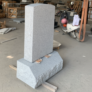 Encimera ovalada clásica de 3 polos con superficie pulida + Base biselada de roca pulida por el otro lado, hecha de granito Padang Grey (G614) de alta calidad. - Product Image 3