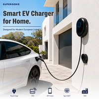 Station de recharge intelligente pour véhicules électriques OEM, chargeur mural Type 2, 22 kW, 11 kW, triphasé, 16 A, 32 A, avec contrôle par application et boîtier personnalisé