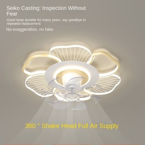 Moderno ventilador de techo LED de 42 pulgadas con luz retráctil y control remoto regulable DC Motor ABS cuerpo de lámpara para sala de estar - Product Image 3