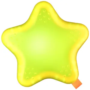 Palloncini d'acqua a forma di festa a forma di animali riutilizzabili autosigillanti magnetici a forma di stella gialla in Silicone