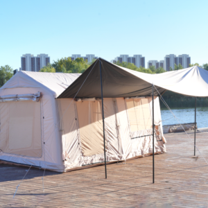 Tentes de camping portables gonflables de grande taille, imperméables 3000 mm, couleur kaki, pour toutes les saisons, prix d'usine en gros, résistantes et rapides à monter - Product Image 6