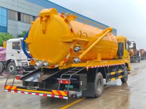 15m³ Dongfeng 4x2 Vacuum Suction Truck, High Suction Capacity Optional Italy Jurop Moro Pump, Hydraulic Unloading, Custom Export - Product Image 4