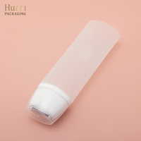 Tube souple transparent personnalisé de 100 ml à 180 ml avec applicateur à bille pour crème solaire, crème corporelle et crème pour le cou
