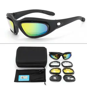 C5 motorcycle sports goggles glasses outdoor sports eye goggles glasses 3 lens protective sport goggles glasses