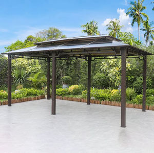 Pavillon extérieur octogonal avec structure en acier pour jardin, parc, place publique, complexe hôtelier et architecture paysagère avec système de toiture durable - Product Image 4