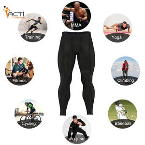 Pantalones de compresión de alta calidad para hombre, Pantalones rectos de cintura alta para gimnasio, novedad - Product Image 4