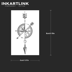 <span class=keywords><strong>รอย</strong></span><span class=keywords><strong>สัก</strong></span>กึ่งถาวร ลายเข็มทิศ ลายเรขาคณิต ลายลูก<span class=keywords><strong>ศร</strong></span> ลายสัญลักษณ์นำทาง กันน้ำ ติดทนนาน 2 สัปดาห์ ขายส่ง - Product Image 4
