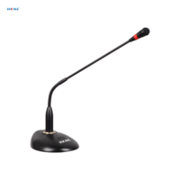 Microphone à condensateur filaire professionnel HKNC HG-D200 avec connecteur XLR, câble de données et alimentation fantôme 48V pour églises et salles de réunion