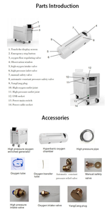 Chambre d'oxygénothérapie hyperbare portable 1,5 ATA, capsule d'oxygène HBOT, équipement de spa pour la récupération de la santé et le bien-être - Product Image 4