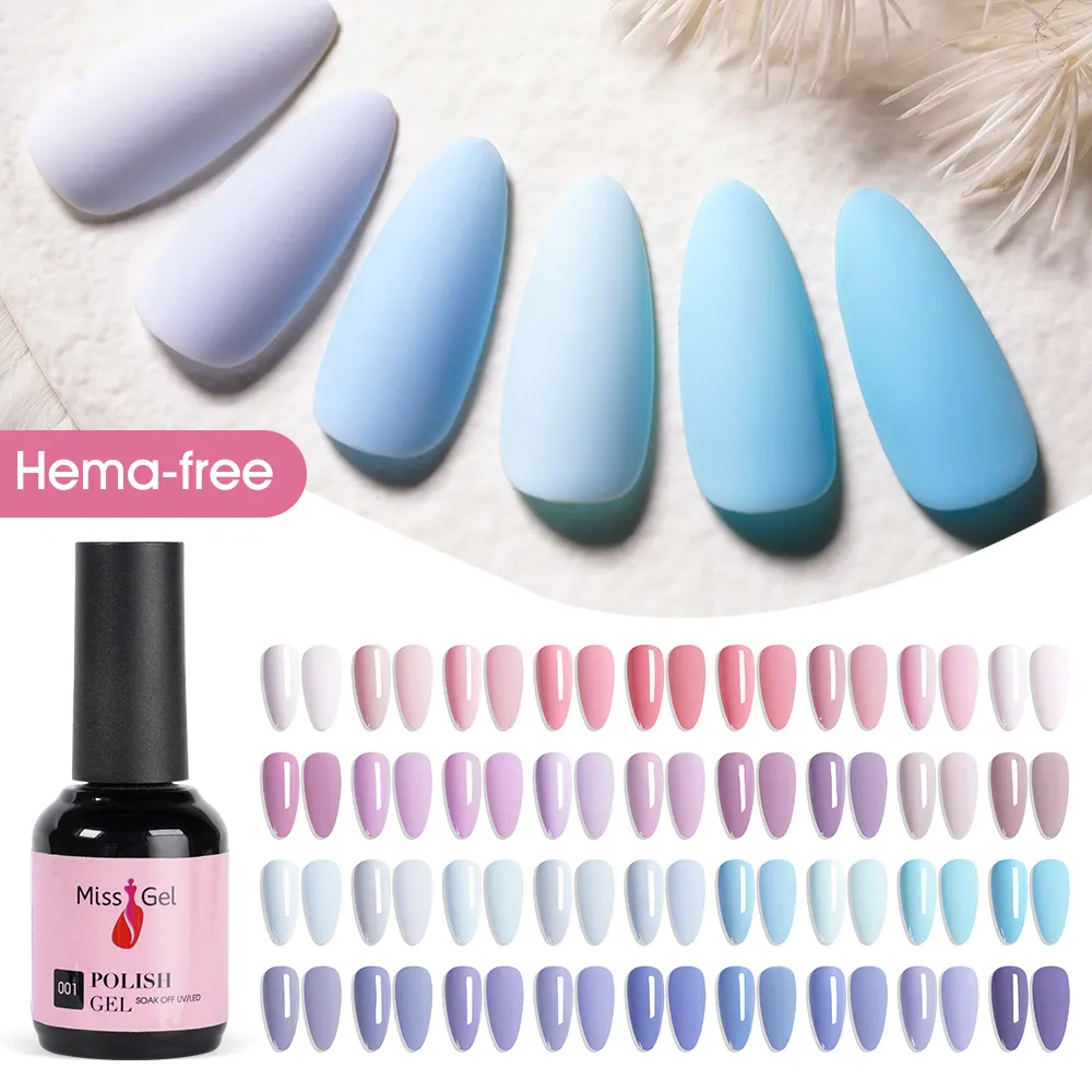 Alta Qualidade 1OO % Hema Free Vegan Gel Oem Atacado Nail Supplies Crie Sua Própria Marca UV Nail Hema Free Gel Polish