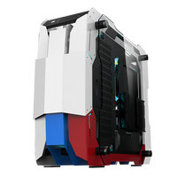 Boîtier d'ordinateur de jeu personnalisé ATX/ITX avec panneau latéral en verre OEM, forme irrégulière, prend en charge le refroidissement par eau