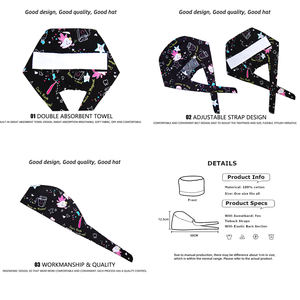 Gorro Quirúrgico Nuevo para Clínica Dental, 100% Algodón, Gorro de Odontología, Gorro de Cirugía Hospitalaria, Gorro de Anestesiólogo, Gorro Quirúrgico Personalizado - Product Image 4