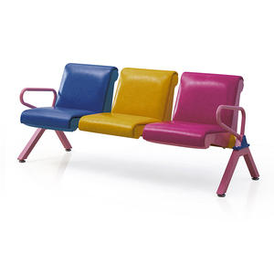 Chaise d'attente pour enfants, 3 places, station d'accueil, banc d'attente, siège, chaise, salle d'attente d'aéroport, hôpital, zone d'attente, lien, maternelle - Product Image 1