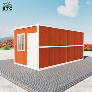 20ft tự gấp di động di động caravane <span class=keywords><strong>container</strong></span> prefab nhà hai phòng một hội trường gấp lên nhà đúc sẵn với Trailer - Product Image 3
