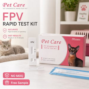 Kit de Prueba Rápida Veterinaria <span class=keywords><strong>para</strong></span> Detección de Panleucopenia Felina (FPV), Casete de Prueba de Antígeno <span class=keywords><strong>para</strong></span> Panleucopenia Felina, Muestra Gratuita, Alta Calidad - Product Image 1