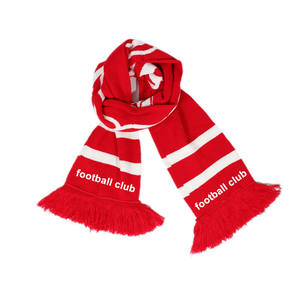 OEM الترويجية المخصصة الجاكار وشاح رياضي فريق كرة القدم بالجملة محبوك مع الشعار - Product Image 1