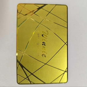 Cartes de visite en métal NFC avec puce NTAG215, or brossé, argent, or rose, noir, sans impression de logo - Product Image 4