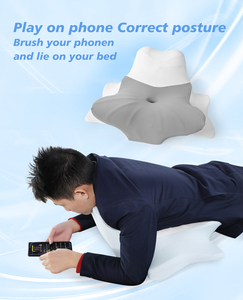 Extra Portable Comfy <b>Reading</b> Pillows for Sitting in <b>Bed</b> Adult(<b>Light</b> Grey) <b>Bed</b> Pillow with Arms & Pockets Back Pillow for <b>Reading</b> - Product Image 5
