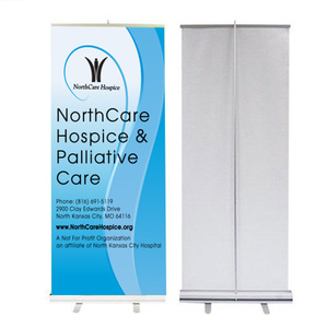 Support de bannière rétractable portable avec rouleau pour exposition en <span class=keywords><strong>extérieur</strong></span>, affichage déroulant pour impressions d'affiches - Product Image 2