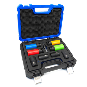 KT-7009 9PCS Drive Alloy Wheel <strong>Nut</strong> <strong>Socket</strong> <strong>Set</strong> Protective <strong>Lug</strong> <strong>Nut</strong> <strong>Socket</strong> - Product Image 1