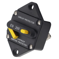 Disjoncteur à bouton-poussoir série E9 50A-300A avec protection contre les surcharges et les surintensités, réinitialisation manuelle, pour système de distribution d'alimentation DC