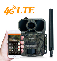 Caméra de chasse 4G à haute sensibilité, détection de mouvement, vision nocturne, 24MP CMOS, GPS, localisation en temps réel, application, stockage cloud SD, IP66