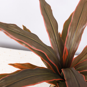 Plante artificielle en ferroir brésilien en pot miniature, 18 feuilles, réaliste, décoration intérieure, simulation en plastique, utilisation intérieure et extérieure - Product Image 2