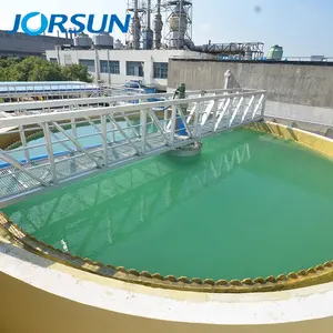 Peripheral drive rotating bridge scraper in circular tank for sludge scraping