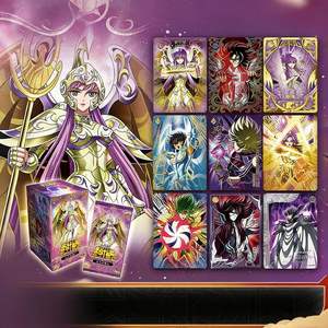 การ์ดเกมขายส่ง <span class=keywords><strong>Saint</strong></span> <span class=keywords><strong>Seiya</strong></span> การ์ดอนิเมะ Awakening ซีรีส์ Golden <span class=keywords><strong>Saint</strong></span> Athena การ์ดสะสม ของเล่นเด็ก กล่องสุ่ม - Product Image 2