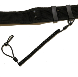 Cuerda elástica retráctil antipérdida DFS1012 para exteriores, con espiral para colgar en la cintura, cuerda de retención tipo eslinga. - Product Image 2