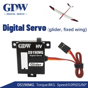 Motor GDW DS190MG 26g con Engranaje de Acero Digital, Accesorios para Modelos de Aviones y Barcos, Piezas de RC para Drones y Planeadores de Ala Fija - Product Image 3