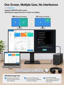 Monitor de Oficina Ultrapanorámico Q34P2C con Resolución <span class=keywords><strong>2560x1080</strong></span>, Pantalla IPS de 75Hz, PBP, PIP, KVM, USB C, Carga de 65W y Soporte BT - Product Image 1