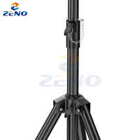 Stand TV Lantai Heavy Duty dengan Basis Tripod untuk Layar 26-55 Inch, Beban 45kg, Tinggi Dapat Disesuaikan, Live Stream, Multi Tripod