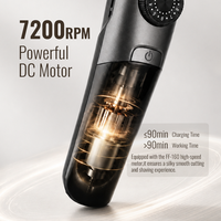 Tondeuse à cheveux portable PRITECH, étanche IPX7, longueur de coupe réglable, tondeuse sans fil, écran LED, charge rapide Type-C