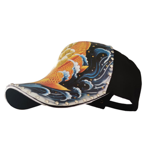 Mũ Bóng Chày Cá Vàng Hình Xăm Thời Trang Cá Tính Xe Tải Tài Xế Mũ Cá Tính Minh Họa Cá Tính Mũ Cá Chép Đinh Tán Mũ Bóng Chày - Product Image 4