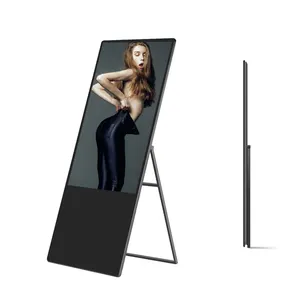 43 Inch Beweegbare Draagbare Opvouwbare Android Digital Signage Reclame Kiosk Digitale Lcd Poster