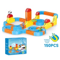 Juego de Pistas Magnéticas Personalizadas al por Mayor, 150 Piezas, Recargables, Bloques de Construcción de Pistas de Carreras DIY, Juguete Educativo STEM para Niños