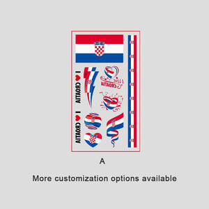 Set de Tatuajes de Banderas Nacionales de 20 Países, Calcomanías Faciales <span class=keywords><strong>para</strong></span> Fanáticos, Arte Corporal <span class=keywords><strong>para</strong></span> Fiestas - Product Image 3