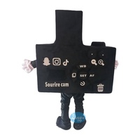 Costume de mascotte appareil photo personnalisé pour adulte avec véritable IPAD et prenez la photo