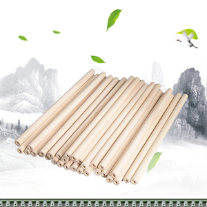 Nhà Sản Xuất Trực Tiếp Thon Gỗ Cứng Chư<span class=keywords><strong>a</strong></span> Hoàn Thành Gậy Gỗ Bạch Dương Có Lỗ - Product Image 3