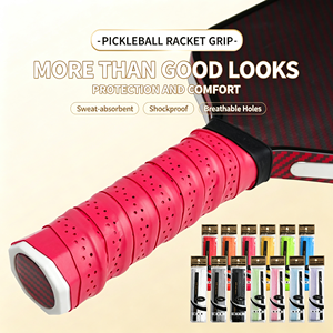 Cinta de Agarre para Bádminton de Goma Antideslizante Rosa con Diseño Perforado para un Mejor Control y Comodidad - Product Image 5
