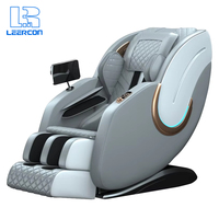 Fauteuil de massage LEERCON 2026 Zéro Gravité 3D 4D 8D Corps Entier ThaiStretch Shiatsu Chaleur Pression d'Air Portable Inclinable Canapé Fauteuil