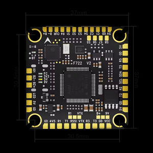 Controlador de Vuelo Metálico F722 V2 de Calidad Superior para Drones de Carreras FPV, Accesorio Lipo - Product Image 4