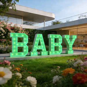 Letras <span class=keywords><strong>LED</strong></span> Personalizadas de Fábrica, Letras Metálicas de 4 Pies, Número Luminoso, Letrero <span class=keywords><strong>LED</strong></span> Tipo Marquesina, Adecuado <span class=keywords><strong>para</strong></span> Decoración de Fiestas - Product Image 6