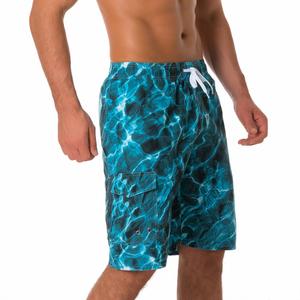 Shorts de bain décontractés pour hommes en polyester écologique avec cordon de serrage à la taille, longueur au-dessus du genou, pour le surf et la plage, vente en gros - Product Image 3