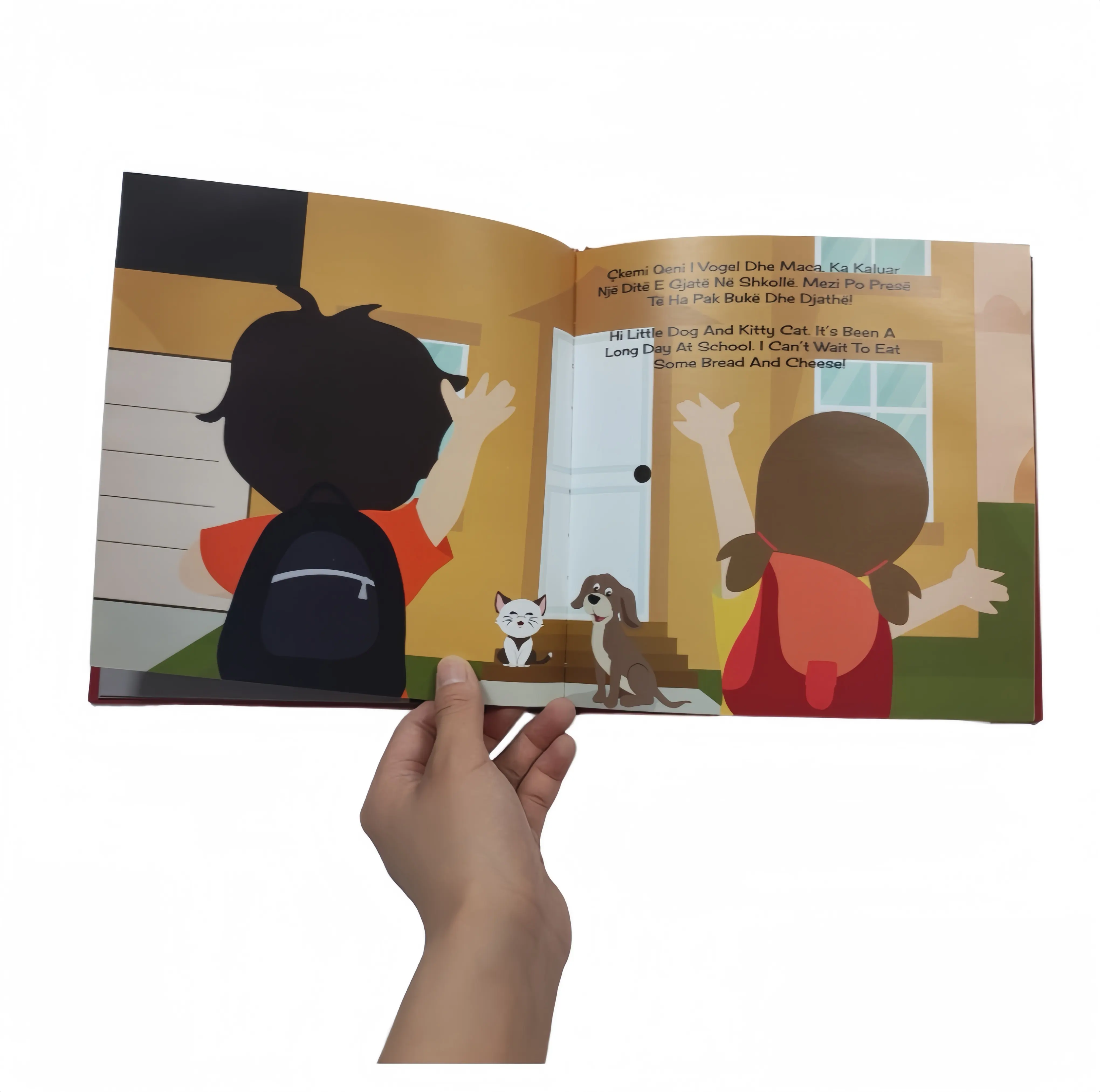 子供のための英語でフルカラーストーリーブックを学ぶカスタム印刷子供の本