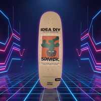 Planche de surf-skate portable personnalisée en érable canadien de qualité supérieure, double rocker, finition lisse, placage coloré OEM
