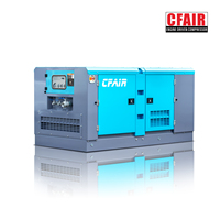 Compresseur d'air à vis diesel CFAlR industriel haute pression 11 m3/min 390 CFM 10 bar, refroidissement par air, stationnaire, construction