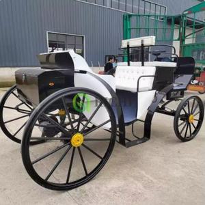 Chariot touristique romantique électrique/tiré par des chevaux accessoires de décoration de mariage ornés pour la <span class=keywords><strong>destination</strong></span> de lune de miel de mariage - Product Image 3