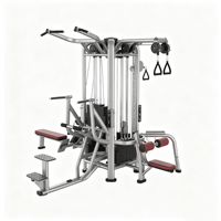 XINRUI Appareil de musculation multifonctionnel de luxe commercial à 4 stations avec câbles intégrés pour entraînement de force
